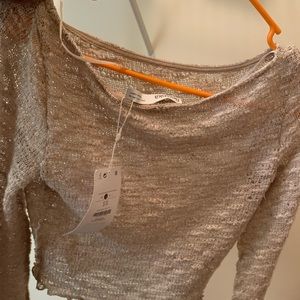 Tan Small crop top